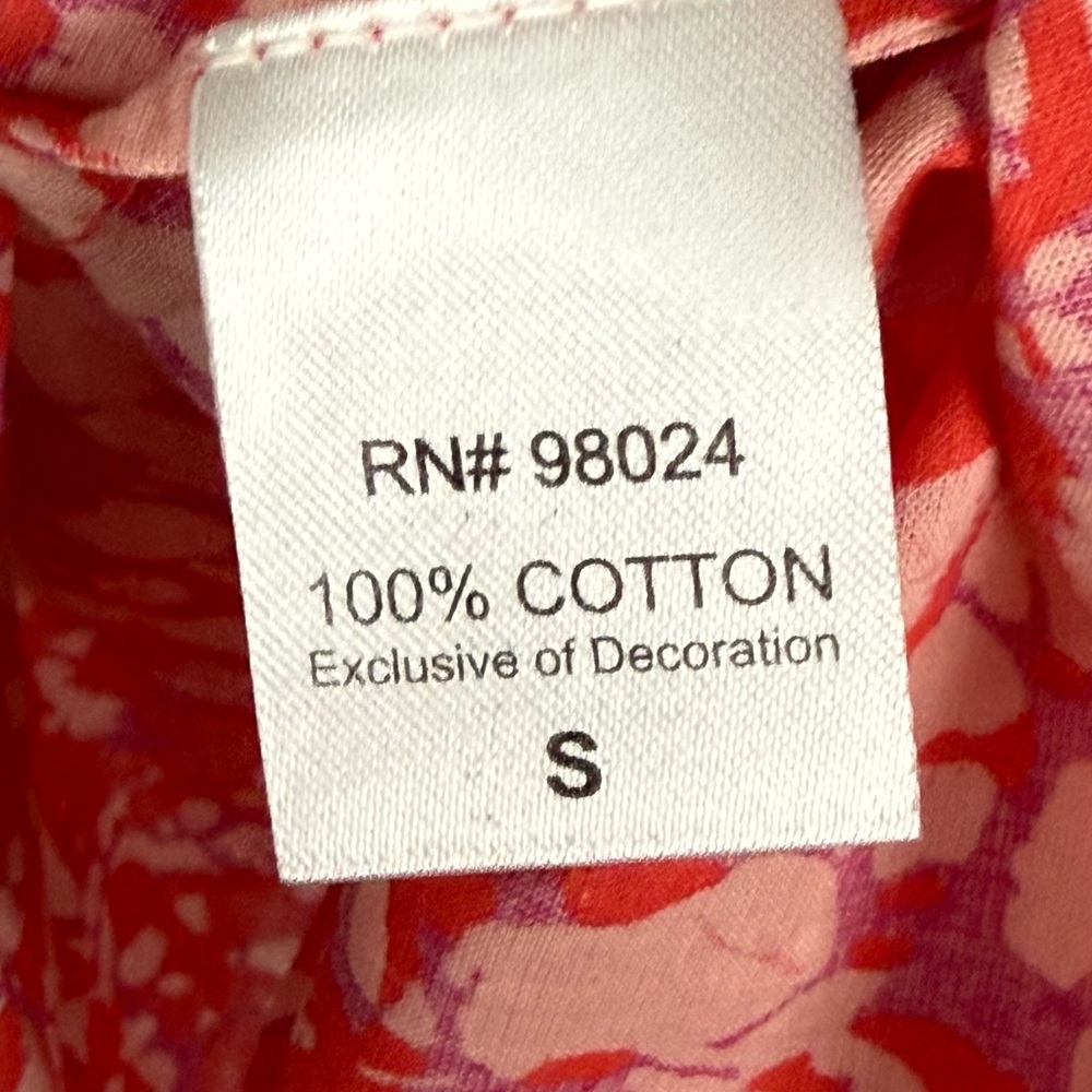 House of Harlow 1960 Martine Cotton Puff Blouse Cottagecore Whimsical Boho EUC - Picture 7 of 8